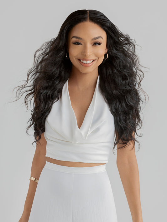 The Sleek Wavy Closure Wig